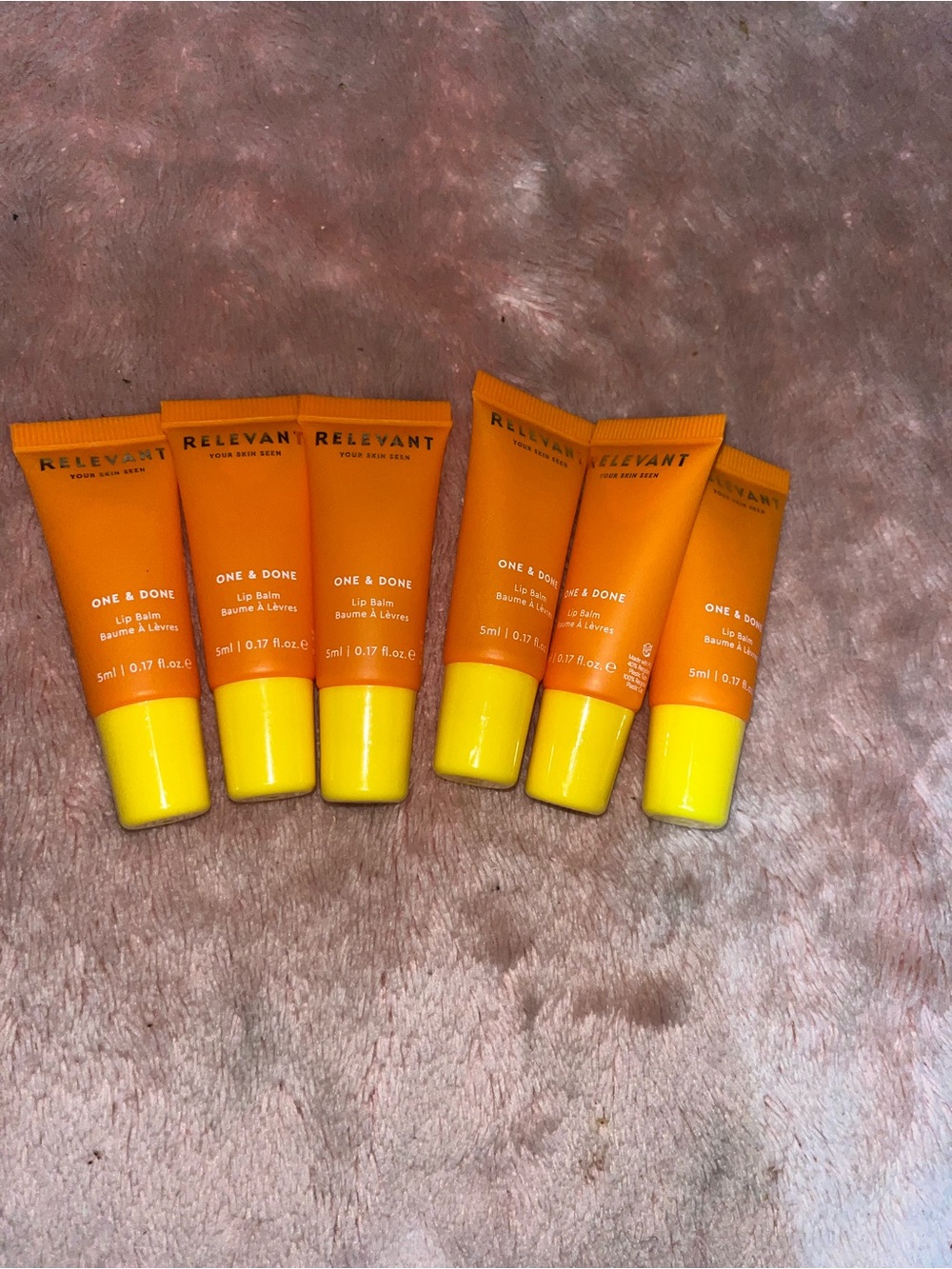 One & Done Lip Balm – Bright Orange (Pack of 6)